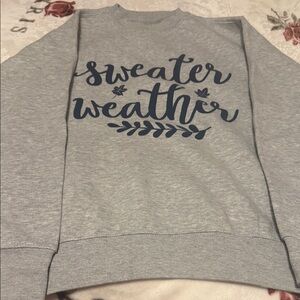 Cozy Gray Crewneck Sweater